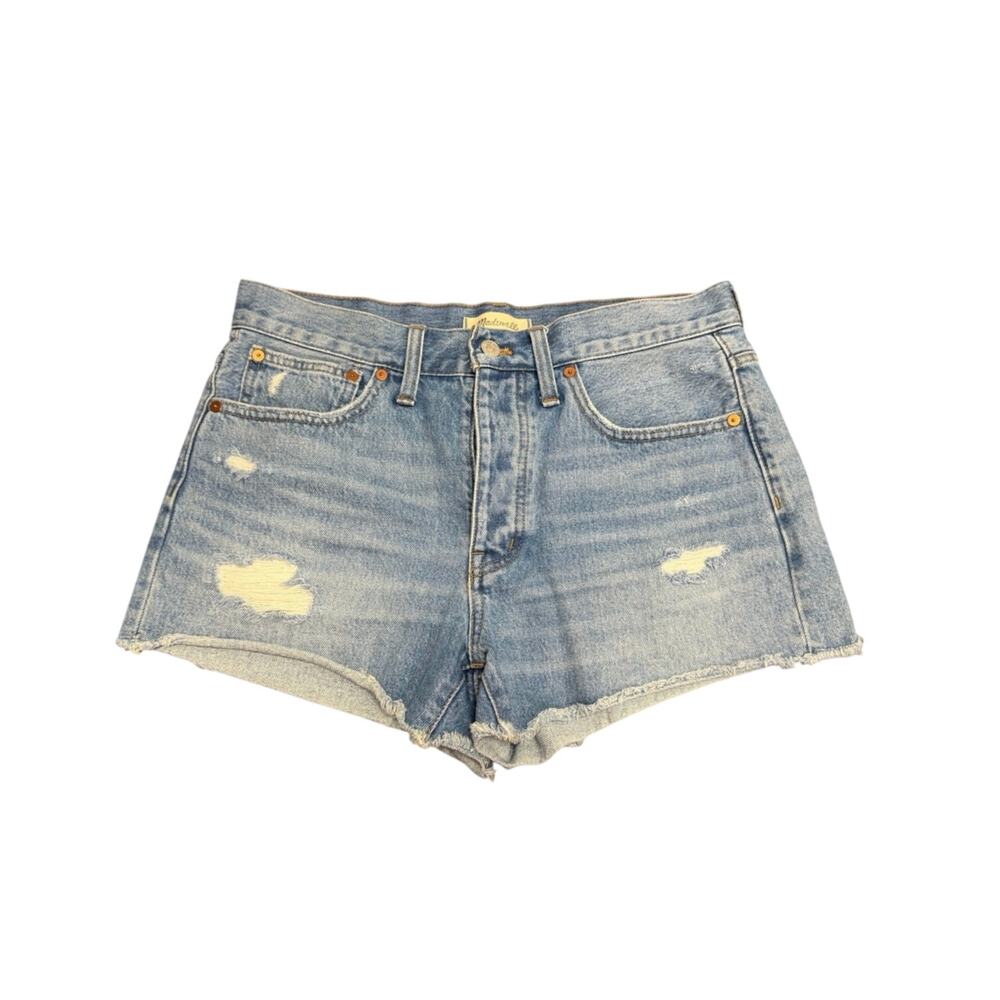 Madewell Button Fly Relaxed Denim Shorts Size 27